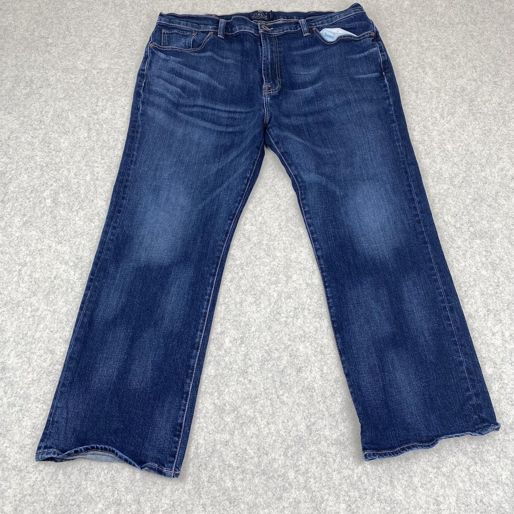 Lucky Brand 181 Relaxed Straight Jeans Mens 44x32 (41x28) Blue Stretch Denim
